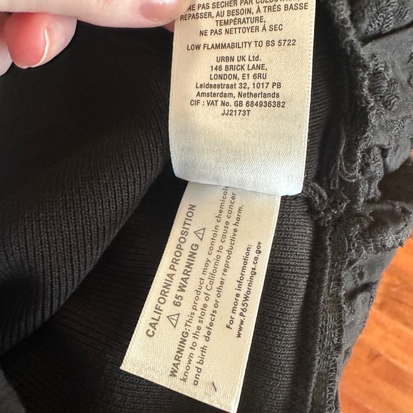 Anthropologie Black Eyelet Sleeve Blouse - Picture 7 of 7